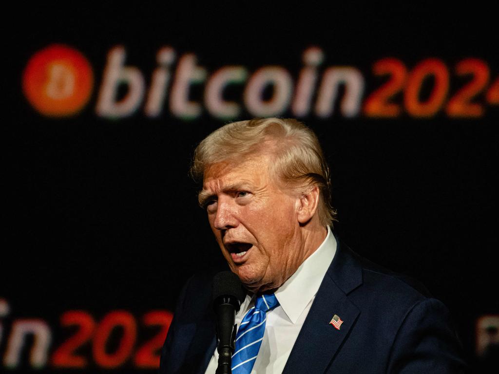 Donald Trump has flung open the door to crypto and America will become a hub as a result, Frank Schebesta believes. Picture: AFP