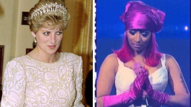 Nicki Minaj paid tribute to the late Princess Diana at her Birmingham concert.