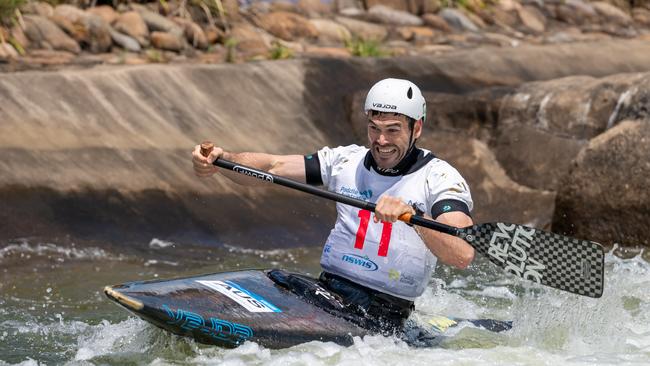 Paddler Brodie Crawford at the Oceania champs. Picture: JGR Images