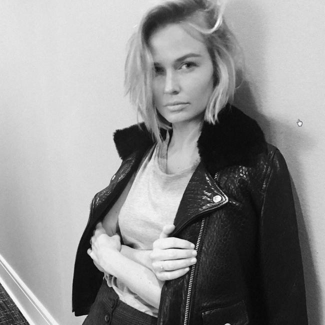 Why would Lara Worthington need to be spruiking a leather jacket? 