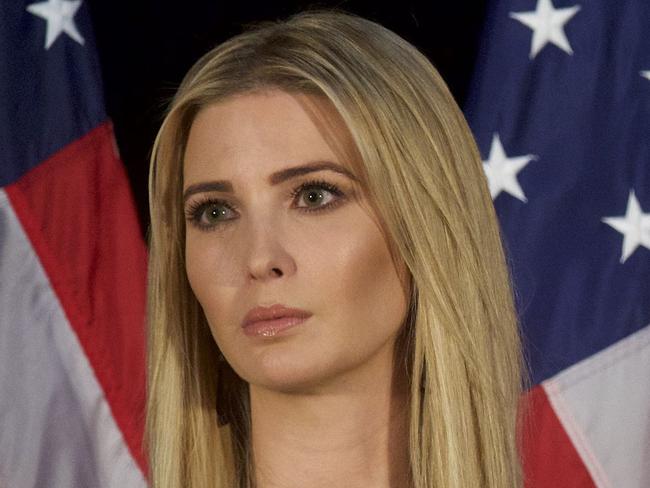 ASTON, PA - SEPTEMBER 13: Ivanka Trump looks on as her father, Republican presidential hopeful Donald J. Trump, speaks during a campaign event at the Aston Township Community Center on September 13, 2016 in Aston, Pennsylvania. Recent national polls show the presidential race is tightening with two months until the election.   Mark Makela/Getty Images/AFP == FOR NEWSPAPERS, INTERNET, TELCOS & TELEVISION USE ONLY ==