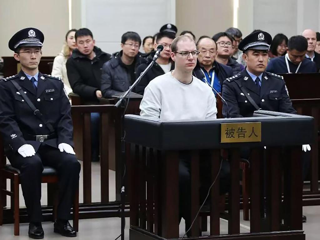 Canadian Robert Lloyd Schellenberg (C) during his retrial on drug trafficking in 2019. Schellenberg was not among the four Canadians executed. Picture: AFP