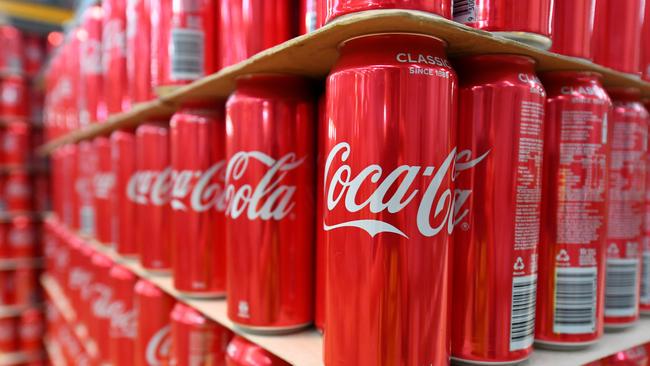 Coca-Cola Amatil’s popular supermarket brands include Coca Cola, Sprite, Fanta, Lift, Cascade. Picture: AAP