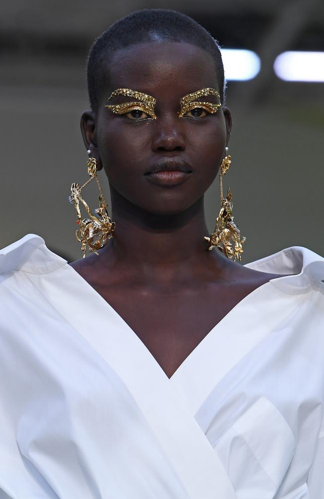 Style muse! Australian model Adut Akech on the runway for Valentino. Picture: Getty Images