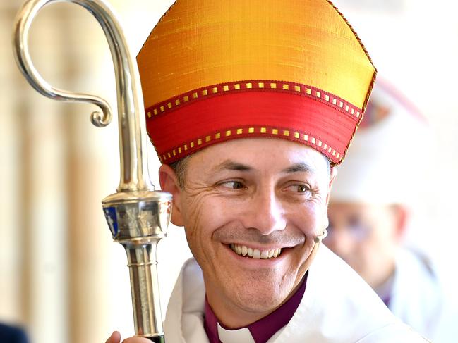 Archbishop Jeremy Greaves being installed in St John's Cathedral Saturday December 16, 2023. Picture: John Gass