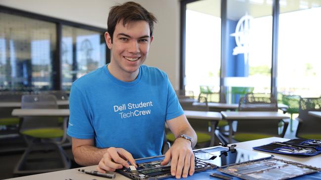 William Canavan, a year 12 student at The Cathedral College in Rockhampton, who took part in the Dell Student TechCrew pilot last year and achieved a qualification.