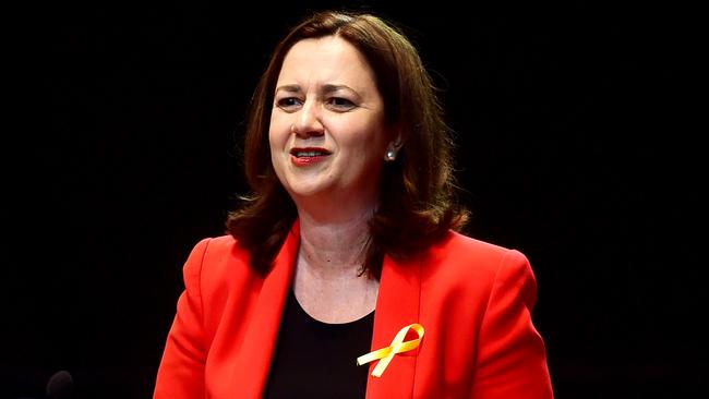 Queensland Premier Annastacia Palaszczuk as parliament sits in Townsville. Picture: Alix Sweeney