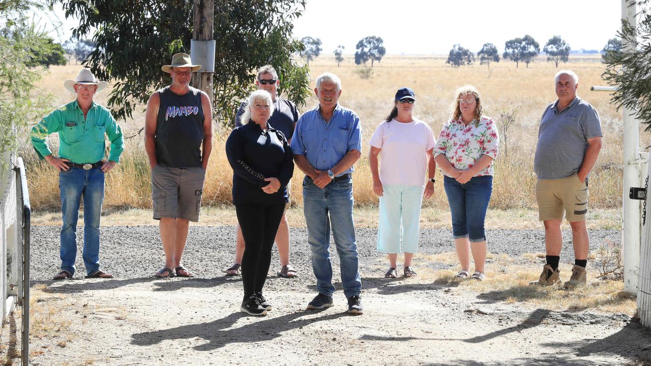 Andrew McKendry and Garry Baum (front) are among those who are worried about plans for a massive wind farm between Teesdale and Lethbridge. Picture: Mark Wilson.