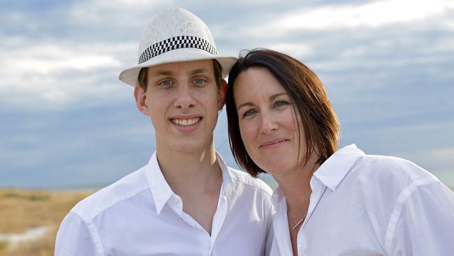 Liz Habermann with her late son Rhys. Picture: Supplied