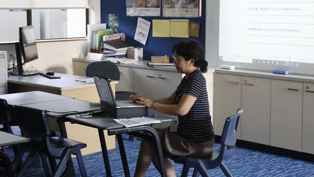 A teacher working at All Saints Anglican School