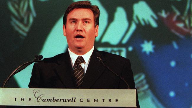 Eddie addresses a Collingwood AGM. Picture: Michael Dodge