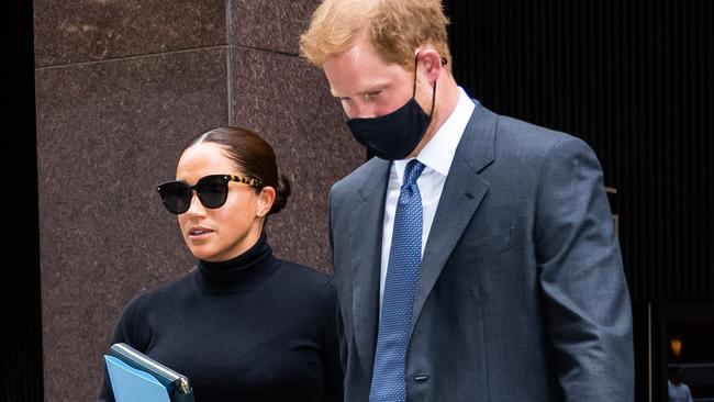 Meghan Markle and Prince Harry on September 23, 2021 in New York City. Picture: Gotham/GC Images