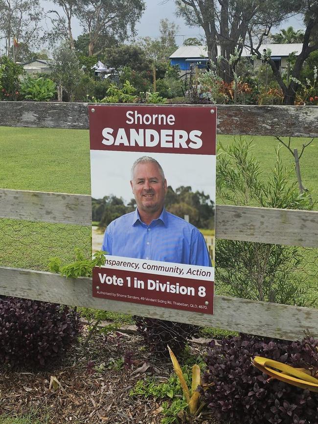 Shorne Sanders has announced his decision to run for the Division 8 seat for the Bundaberg Regional Council.