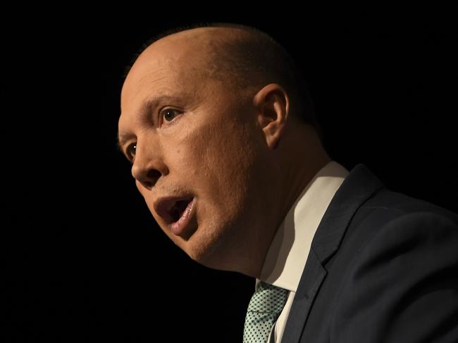 It is now clear that Home Affairs Minister Peter Dutton did discuss lowering the annual intake of permanent residents from 190,000 to 170,000 but was rebuked by the PM. Picture: AAP