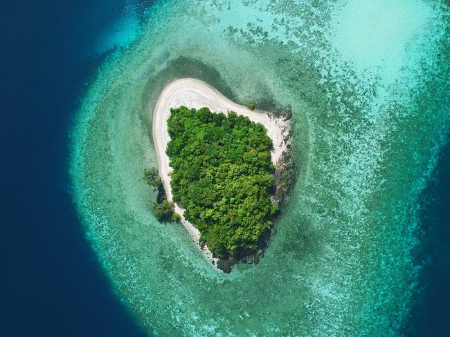 The shallow seas that surround Borneo. Picture: BBC