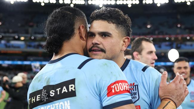 Latrell Mitchell returned to Origin in style. (Photo by Cameron Spencer/Getty Images)
