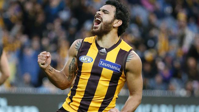 Cyril Rioli has another good season for the Hawks, proving to be a matchwinner time and time again. Picture: George Salpigtidis