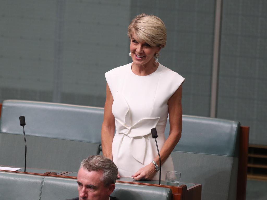 Julie Bishop has called time on politics. Picture: Kym Smith