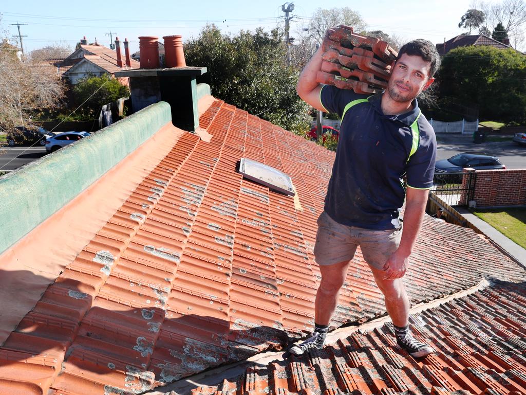 Choosing a career in roof tiling could get you into your own home sooner. Picture: David Crosling