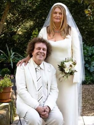 Leo Sayer and Donatella Piccinetti at their wedding last week in the Southern Highlands. Picture: Facebook