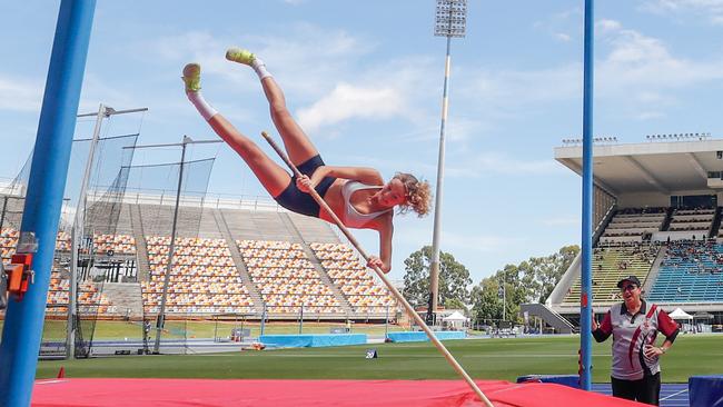 Action from the Queensland Athletics track and field championships at QSAC on Saturday March 15, 2025. Picture: Stephen Archer.