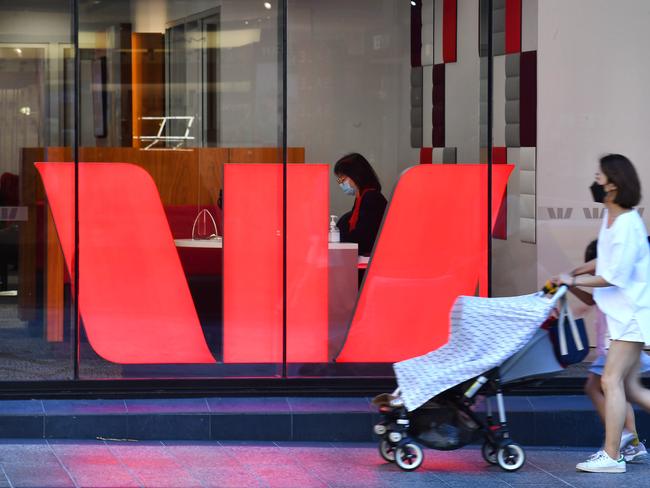 , BRISBANE, AUSTRALIA - NewsWire Photos September 23, 2021: WestPac bank in Brisbane., Australia's biggest bank has warned proactive steps must be taken now to avoid a New Zealand style government intervention to cool soaring house prices, Picture: NCA NewsWire / John Gass