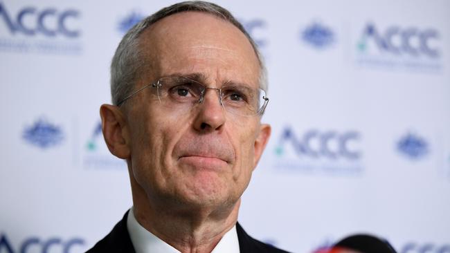 Australian Competition and Consumer Commission chairman Rod Sims said Google went ahead with its purchase of Fitbit despite ongoing investigations in the US and Australia. Picture: AAP Image/Joel Carrett