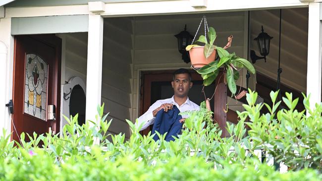 LNP candidate for Lilley Vivian Lobo leaves his home in Windsor. Picture: Lyndon Mechielsen/The Australian