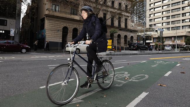 There are concerns about access and parking issues caused by bike lanes. Picture: Alex Coppel.