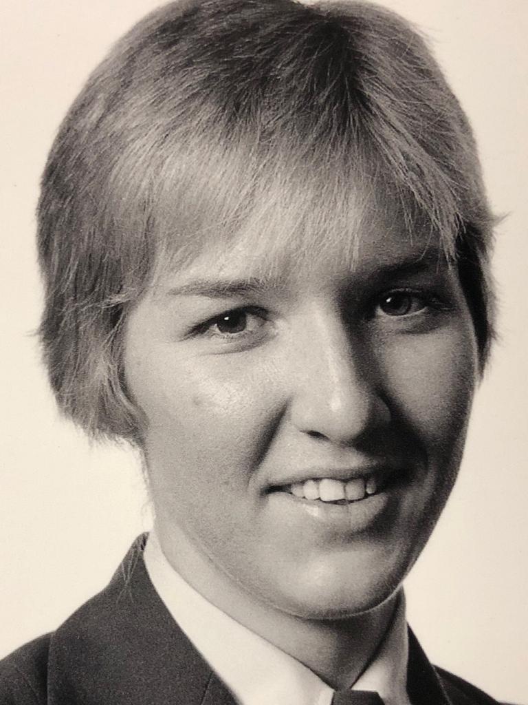 Katarina Carroll’s 1983 police graduation photo.