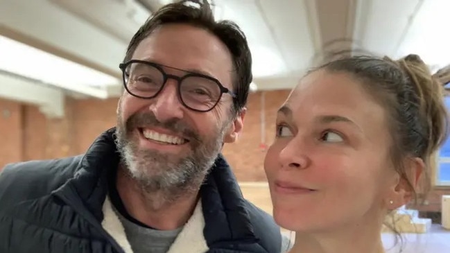 Hugh Jackman and Sutton Foster. Picture: hughjackman/Instagram