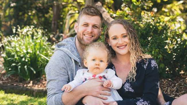 Jamie and Kellee Clarkson with baby Wynter.