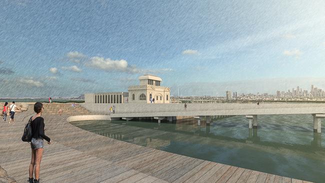 St Kilda Pier renewal Concept 1. Pic: Parks Victoria