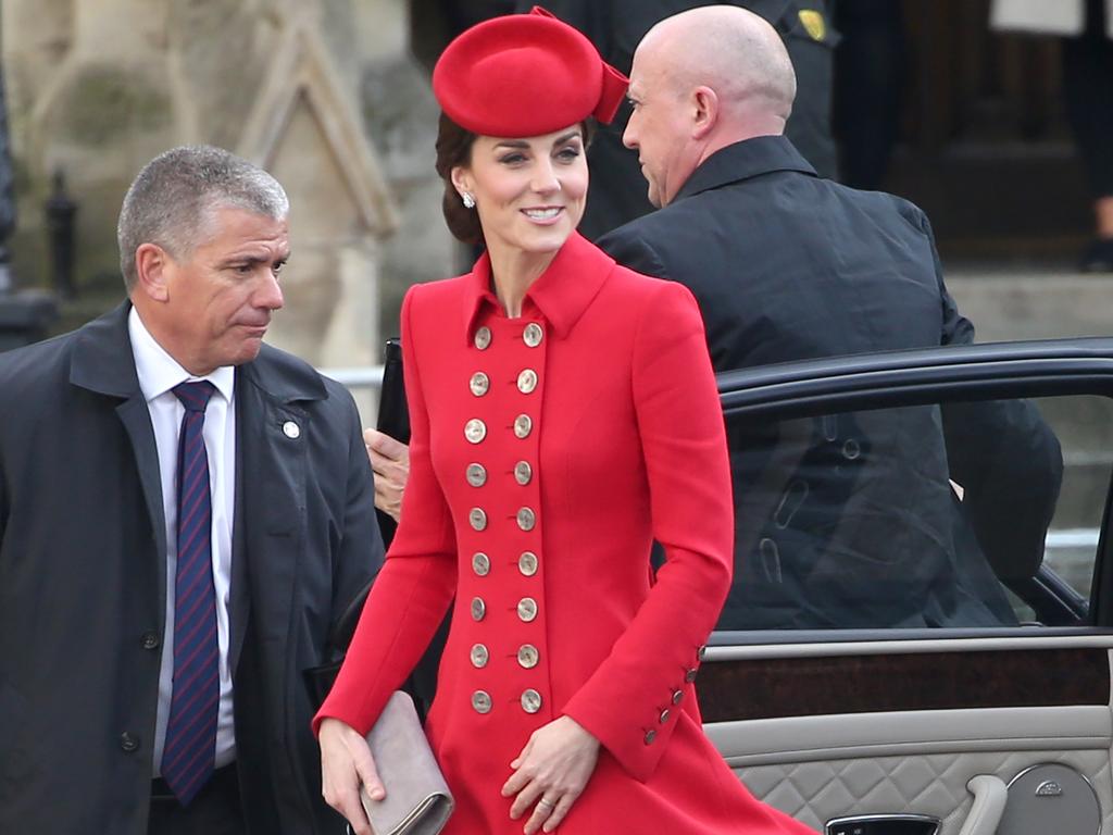 Frugal Kate, on the other hand, recycled a much-loved red coat. Picture: Trevor Adams/Matrixpictures.co.uk