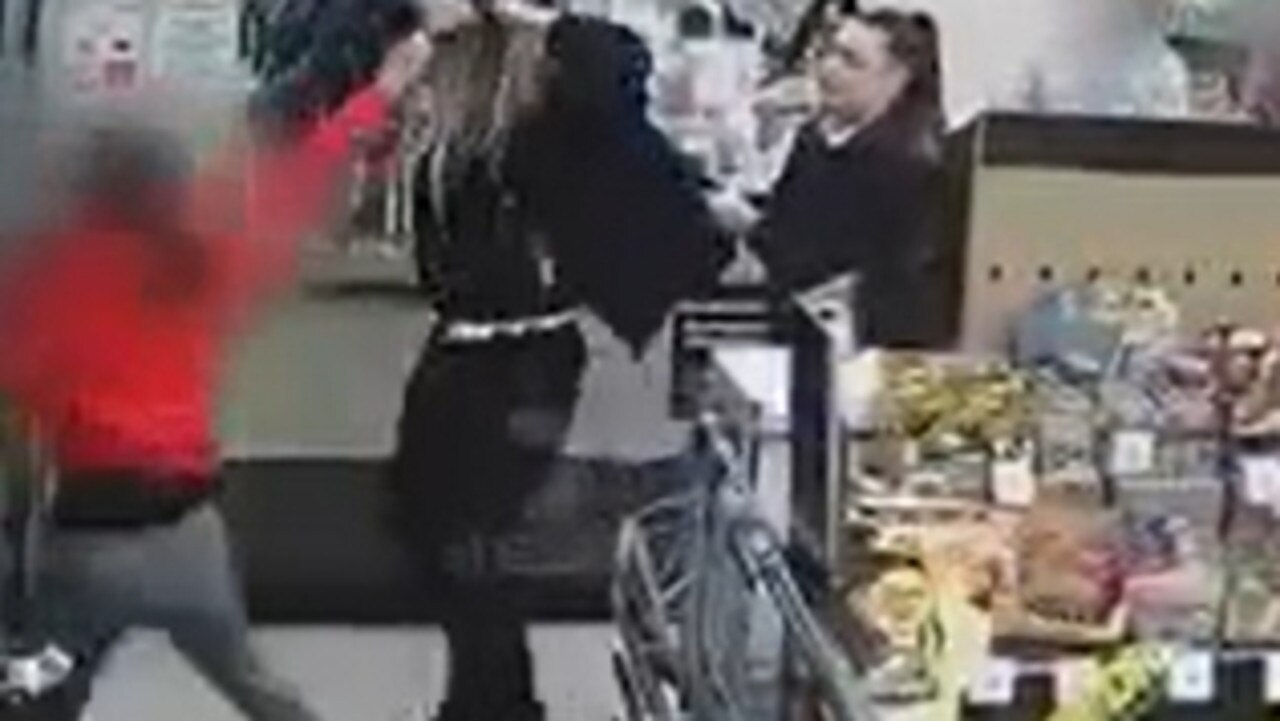 A retail worker's hair was pulled in a fight at a Walkley Heights store. Picture: 7 News