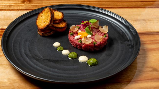 Chianina tartare ($27), Florentine Italian Grill and Wine Room.