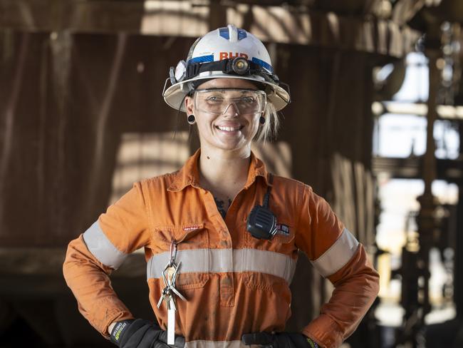 BHP Olympic Dam mine location photos. Allanah Allpike, Technician Production Execution 6th February 2025 Picture: Brett Hartwig