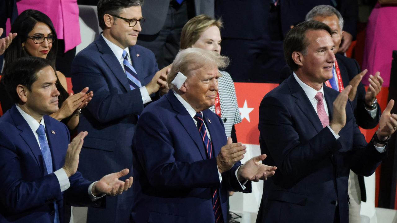 Former U.S. President Donald Trump at the third day of the Republican National Convention at the Fiserv Forum on July 17, 2024 in Milwaukee, Wisconsin. Picture: Scott Olson/Getty/AFP