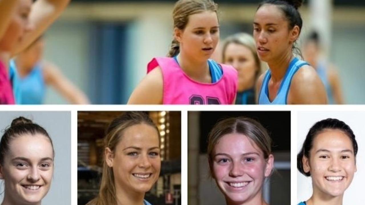 The young netballers elevated to be Swifts training partners.