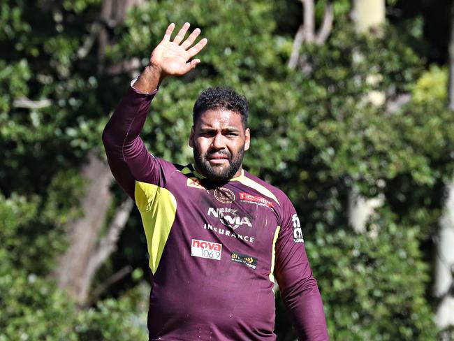 Sam Thaiday will wave goodbye under his own steam. Picture: Annette Dew