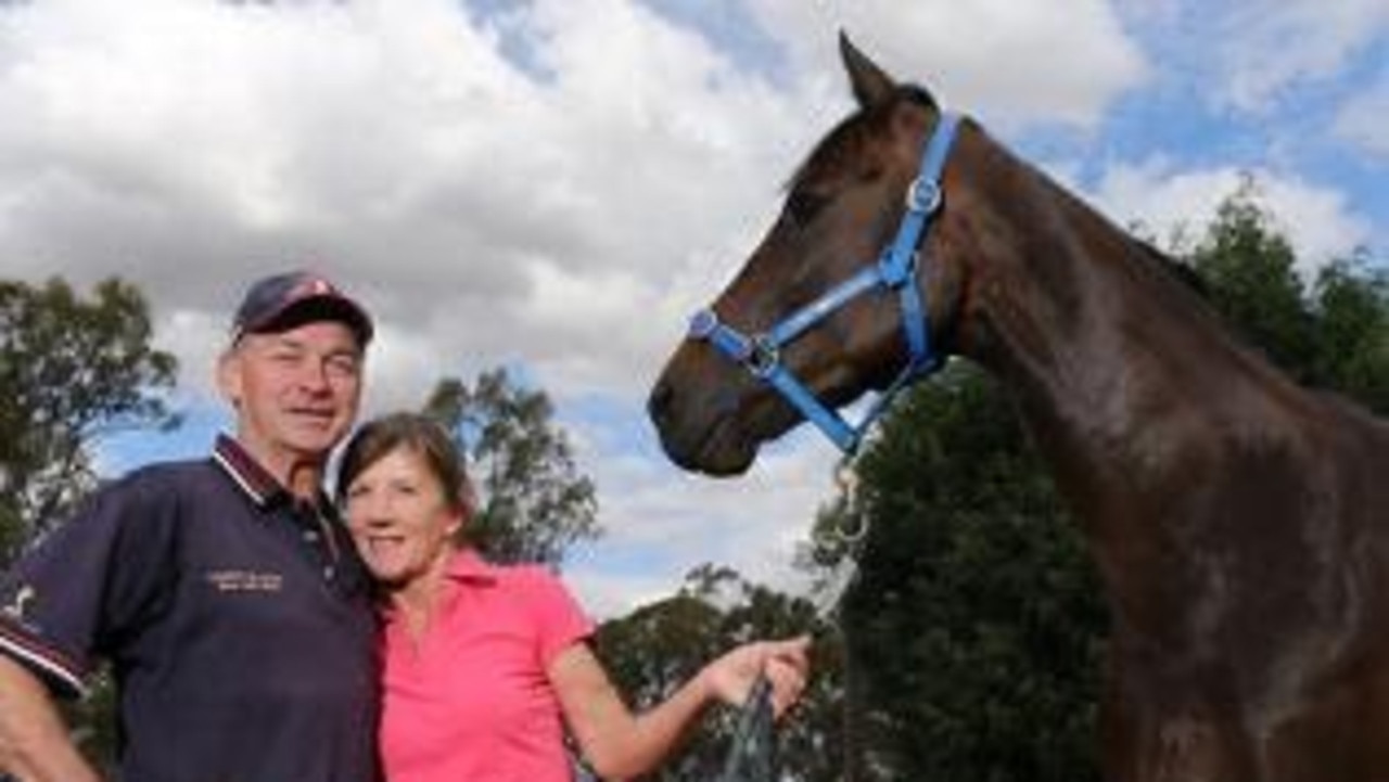 Jockey Shirley Jack with partner Peter Burgun.