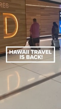 First flights back to Hawaii