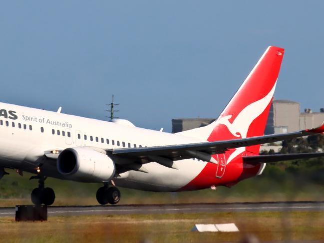 Brisbane Domestic Airport - QANTAS flight pictured taking off from the Brisbane Domestic Airport. Sunday 13th November 2022 Picture David Clark Photography