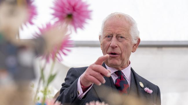 It’s now nearly seven months since His Majesty blew the socks off the world by announcing he has cancer. Here he is in Aberdeen. Picture: Jane Barlow/WPA Pool/Getty Images