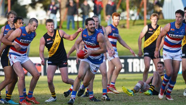 John Butcher had a heavy influence for Central District in the win over Glenelg. Picture: Brenton Edwards/AAP