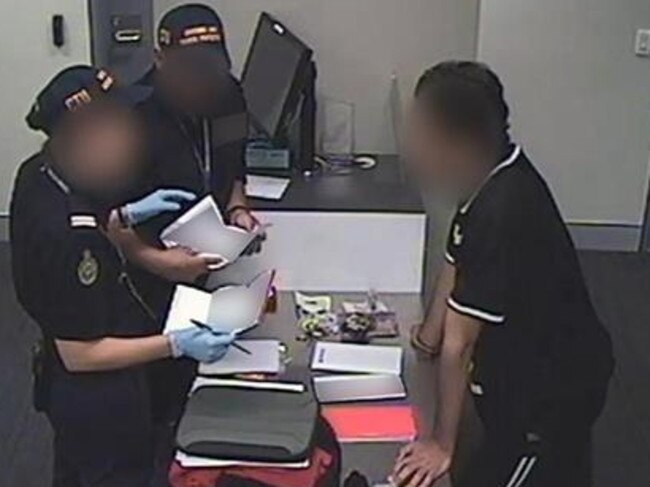 Being investigated ... the two boys were caught by customs officers. Picture: Border Protection and Customs