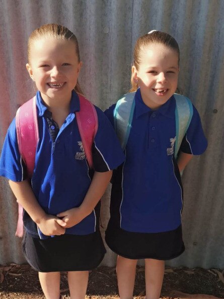 Missing sisters Daniella, 7 and Indianna, 5. Picture: Facebook/Stephanie N Brodie