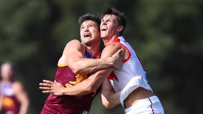 Lions ruckman Stefan Martin was Brisbane’s best player. Picture: Getty Images