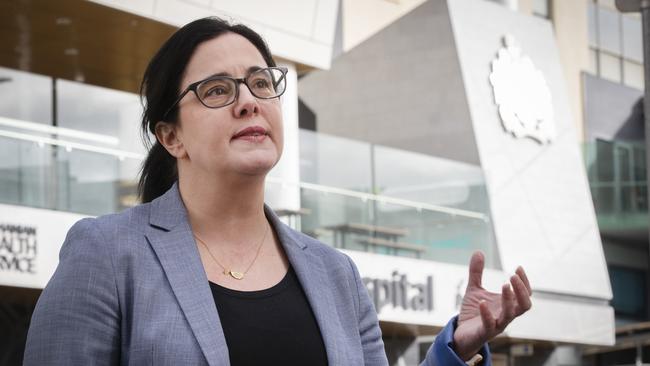 Shadow Minister for Health Ella Haddad outside the RHH. Picture: Chris Kidd