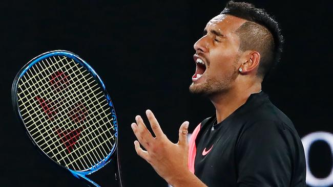 Nick Kyrgios made the fourth round of the Australian Open. Picture: Getty Images